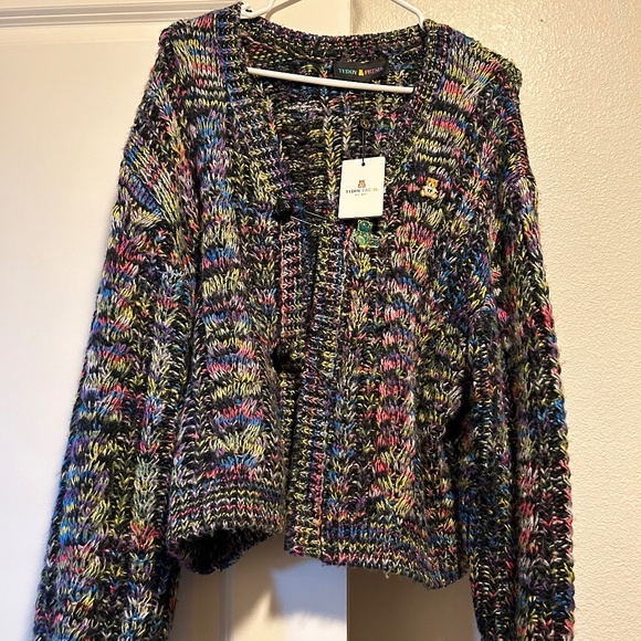 Teddy Fresh Cable Knit Tie Cardigan - Picture 1 of 4